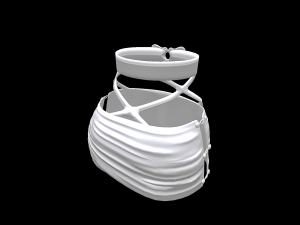 skirt on female avatar 3D Model