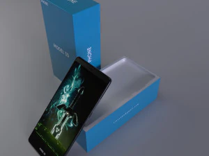 cell phone with case 3D Model