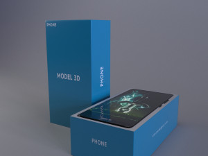cell phone with case 3D Model