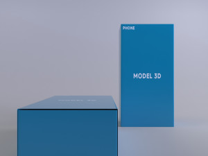 cell phone with case 3D Model