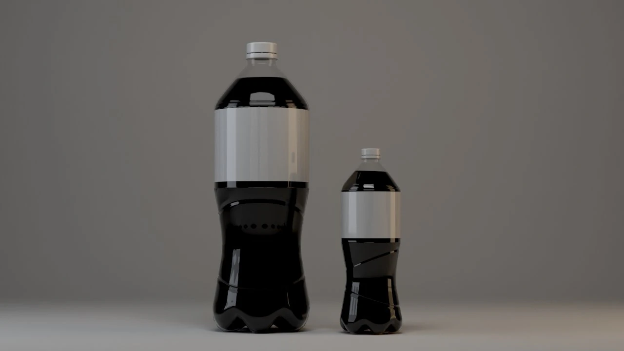 beverage bottle 3D Model .c4d .max .obj .3ds .fbx .stl .blend 