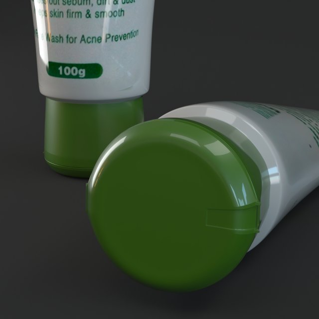 cream package 3D 模型 .c4d .max .obj .3ds .fbx .stl .blend 