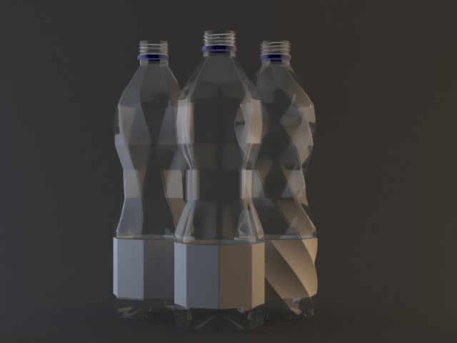 water bottle 3D मॉडल .c4d .max .obj .3ds .fbx .stl .blend 
