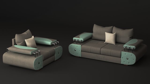 sofa 3D Модель .c4d .max .obj .3ds .fbx .stl .blend 