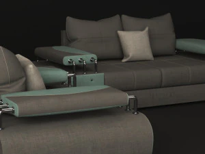 sof&aacute; Modelo 3D