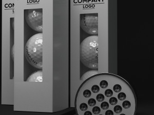 torch and golf ball 3D Model