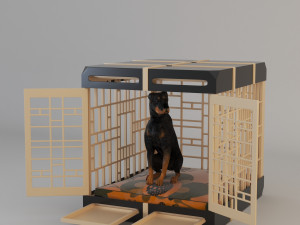 dog crate 3D मॉडल