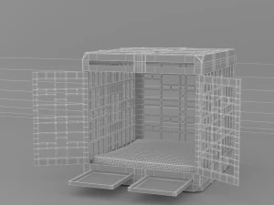 कुत्ते का टोकरा 3D मॉडल