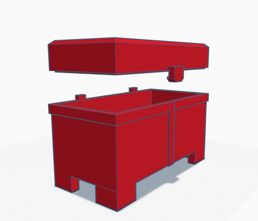 desktop chest 3D Print Model .c4d .max .obj .3ds .fbx .stl .blend 