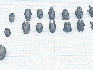hero factory heads 3D Print Model