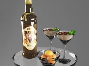 liquor amarula Modelo 3D