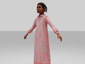 girls child 3D Модель