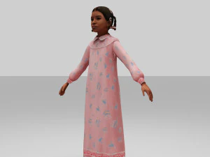 girls child 3D Model