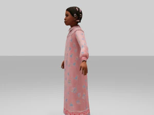 girls child 3D Model