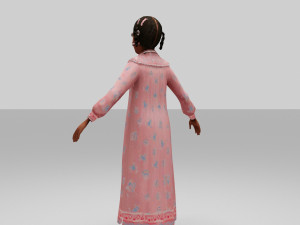 girls child 3D Модель