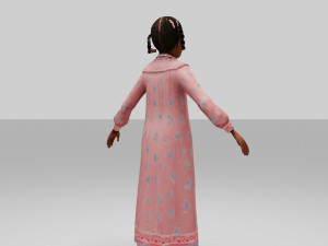 girls child 3D Модель