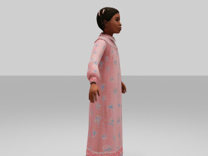 girls child 3D Модель