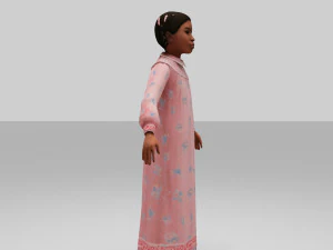girls child 3D Model