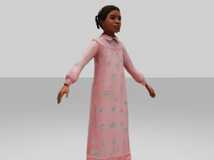 girls child 3D Model
