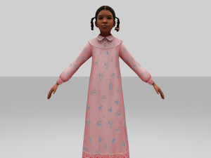 girls child 3D Модель