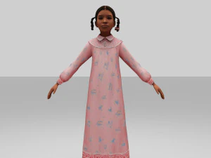 girls child 3D Model