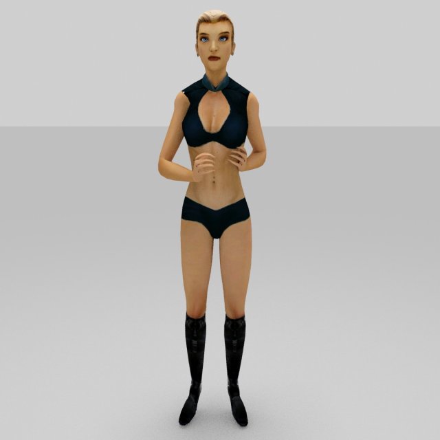 female fashion 3D Model .c4d .max .obj .3ds .fbx .stl .blend 