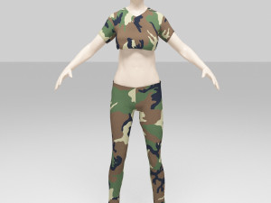 soldier female Modelo 3D