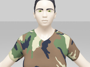 soldier female 3D Model