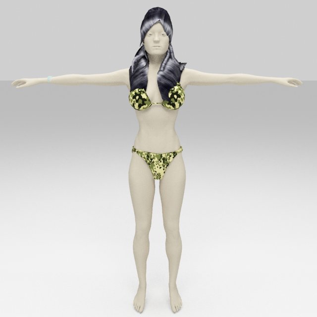 girls ocean 3D Модель .c4d .max .obj .3ds .fbx .stl .blend