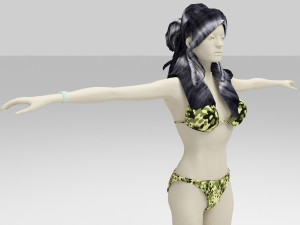 girls ocean 3D Модель
