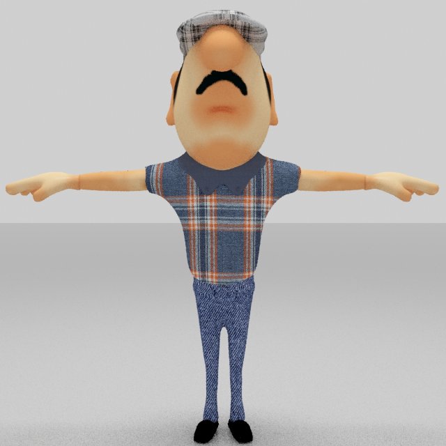 cartoon character funny Modello 3D .c4d .max .obj .3ds .fbx .stl .blend 