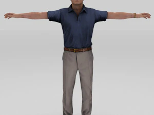 old man grand father 3D Model