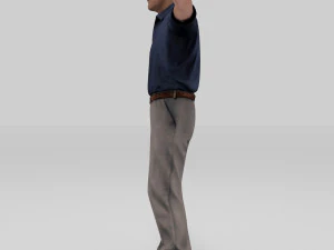 old man grand father 3D Model