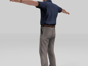old man grand father 3D Model