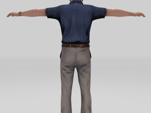 old man grand father Model 3D