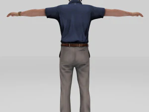old man grand father 3D Model