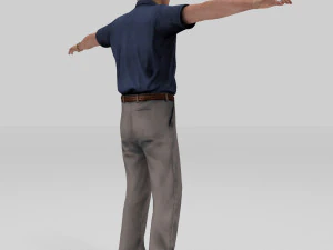 old man grand father 3D Model