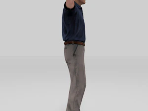 old man grand father 3D Model