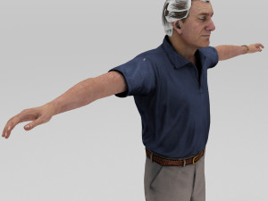 old man grand father Model 3D