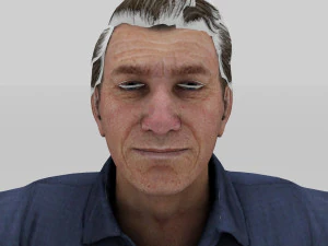 old man grand father 3D Model