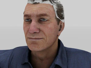 old man grand father 3D Model
