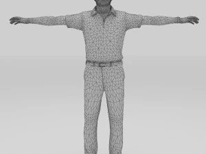 old man grand father 3D Model