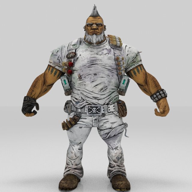 soldier combat character cartoon Modelo 3D .c4d .max .obj .3ds .fbx .stl .blend 