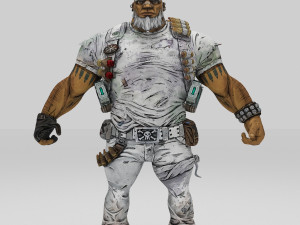 soldier combat character cartoon 3D Model