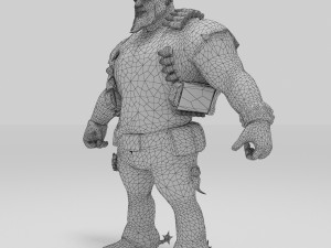 soldier combat character cartoon Modelo 3D