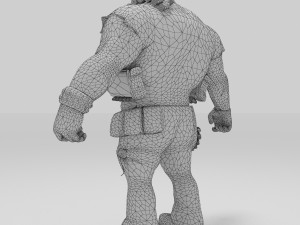 soldier combat character cartoon Modelo 3D