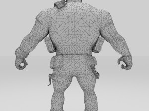 soldier combat character cartoon Modelo 3D