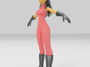 girls cartoon 3D Modell
