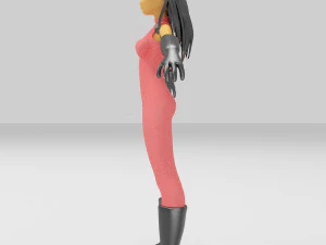 girls cartoon 3D Model