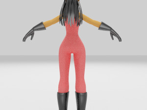 girls cartoon 3D Modell